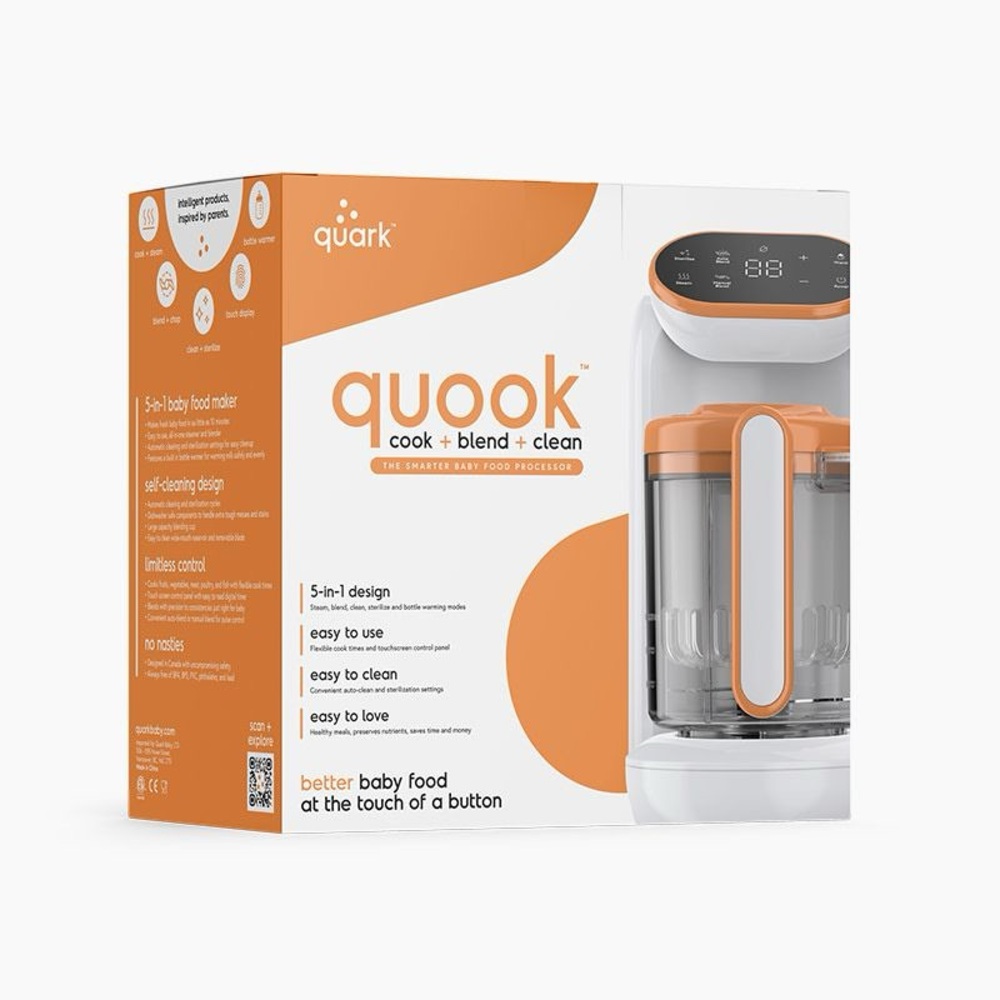 Quook 5-in-1 Baby Food Processor - Orange